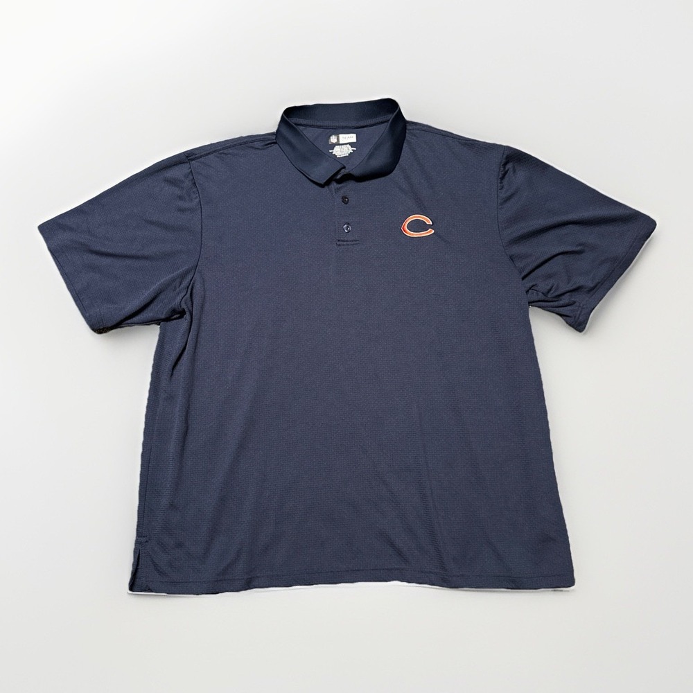 NFL Team Apparel Chicago Bears 2XL Polo Mens Navy‎ Blue